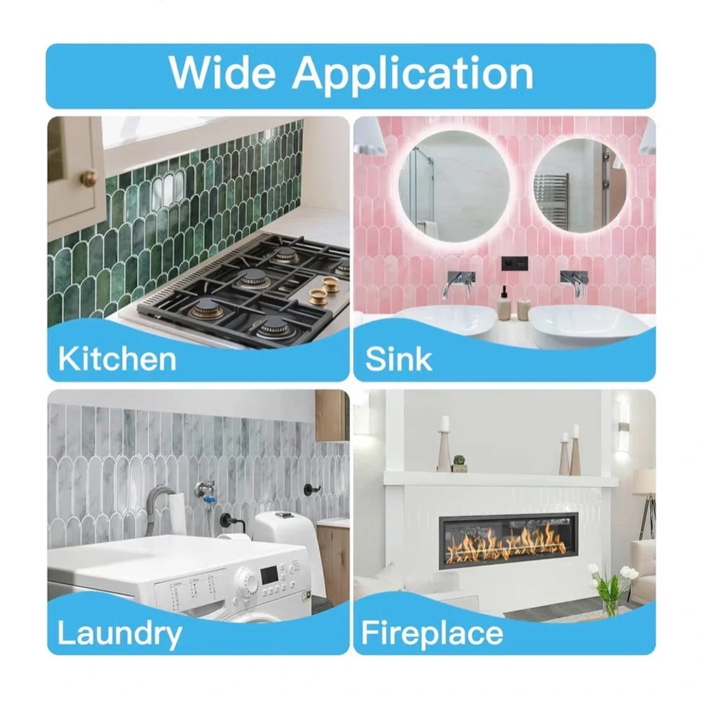 Green Peel and Stick Wall Tiles - 10 Pack